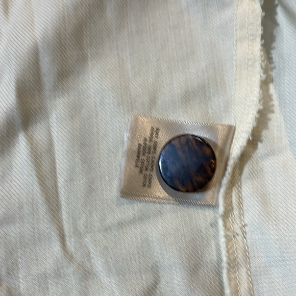 Maeve creme denim crop top - Picture 4 of 9